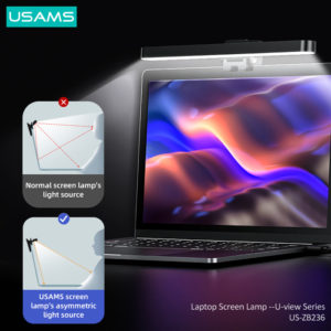 USAMS LED φωτιστικό US-ZB236 για laptop, 2W, 2800K–6000K dimmable, μαύρο | eLabstore.gr USAMS LED φωτιστικό US-ZB236 για laptop, 2W, 2800K–6000K dimmable, μαύρο | Αξεσουάρ για Laptop | elabstore.gr