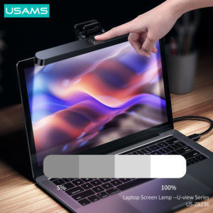 USAMS LED φωτιστικό US-ZB236 για laptop, 2W, 2800K–6000K dimmable, μαύρο | eLabstore.gr USAMS LED φωτιστικό US-ZB236 για laptop, 2W, 2800K–6000K dimmable, μαύρο | Αξεσουάρ για Laptop | elabstore.gr