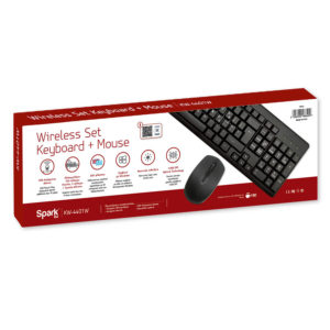 Σετ Πληκτρολόγιο-Ποντίκι Ασύρματο USB KW-4401W Sparkline | Περιφερειακά | elabstore.gr