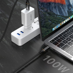 CABLETIME καλώδιο USB Type-C CT-USB4, 100W, 8K, 40Gbps, 1m, μαύρο | Αξεσουάρ κινητών | elabstore.gr