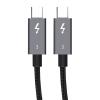 CABLETIME καλώδιο USB Type-C CT-C160, 100W, 5K, 40Gbps, 2m, μαύρο | Αξεσουάρ κινητών | elabstore.gr