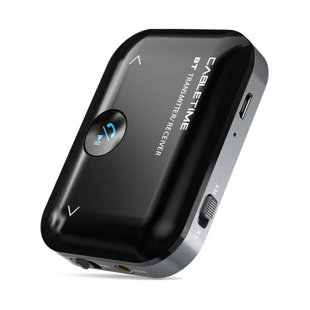 CABLETIME Bluetooth transmitter/receiver CT-BT01, BT 5.0, 450mAh, μαύρο | eLabstore.gr CABLETIME Bluetooth transmitter/receiver CT-BT01, BT 5.0, 450mAh, μαύρο | Gadgets - Αξεσουάρ | elabstore.gr