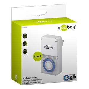 GOOBAY μηχανικός χρονοδιακόπτης ρεύματος 55547, IP44, 16A, λευκός, 2τμχ | eLabstore.gr GOOBAY μηχανικός χρονοδιακόπτης ρεύματος 55547, IP44, 16A, λευκός, 2τμχ | Τροφοδοσία Ρεύματος | elabstore.gr
