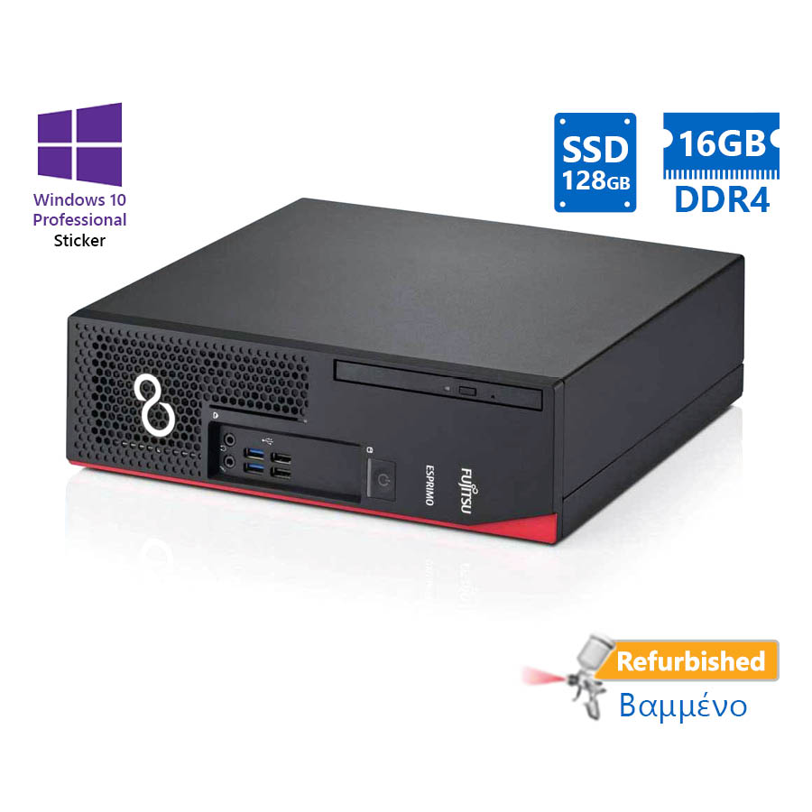 Fujitsu D538 SFF i3-8100/ 16GB DDR4/ 128GB SSD/ No ODD/ 10P Grade A+ Refurbished PC | eLabstore.gr Fujitsu D538 SFF i3-8100/16GB DDR4/128GB SSD/No ODD/10P Grade A+ Refurbished PC | Refurbished | elabstore.gr