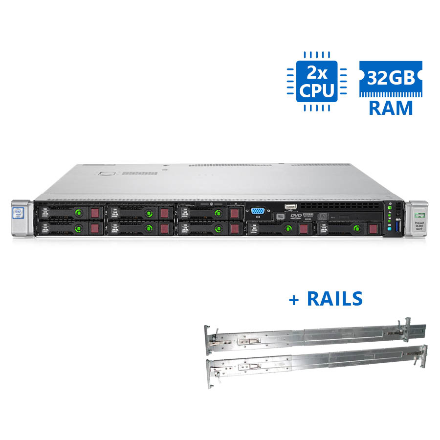 Refurbished Server HP DL360 G9 R1U 2xE5-2640v3/ 32GB DDR4/ No HDD/ 2xPSU/ Rails/ No ODD/ P440ar | eLabstore.gr Refurbished Server HP DL360 G9 R1U 2xE5-2640v3/32GB DDR4/No HDD/2xPSU/Rails/No ODD/P440ar | Refurbished | elabstore.gr