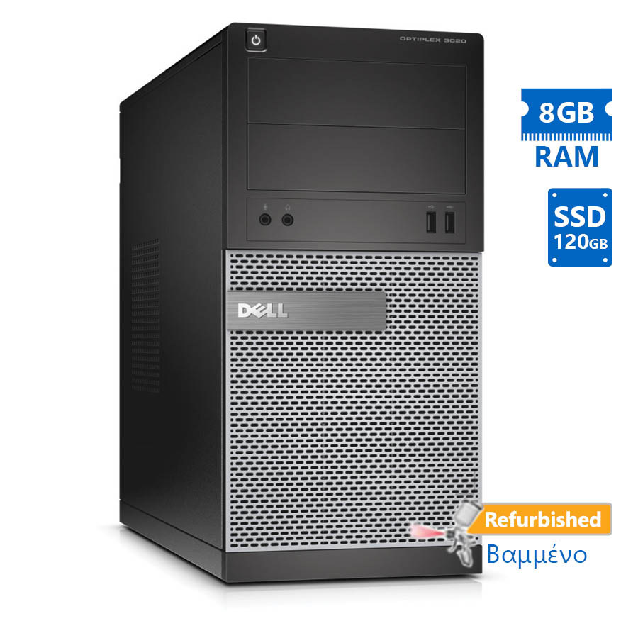Dell 3020 Tower i3-4150/ 8GB DDR3/ 120GB SSD/ DVD/ 7P Grade A+ Refurbished PC | eLabstore.gr Dell 3020 Tower i3-4150/8GB DDR3/120GB SSD/DVD/7P Grade A+ Refurbished PC | Refurbished | elabstore.gr