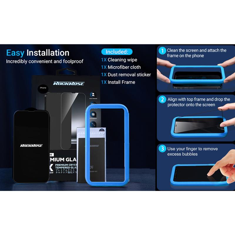 ROCKROSE tempered glass 2.5D Sapphire Privacy για iPhone 13 & 13 Pro | eLabstore.gr ROCKROSE tempered glass 2.5D Sapphire Privacy για iPhone 13 & 13 Pro | Αξεσουάρ κινητών | elabstore.gr