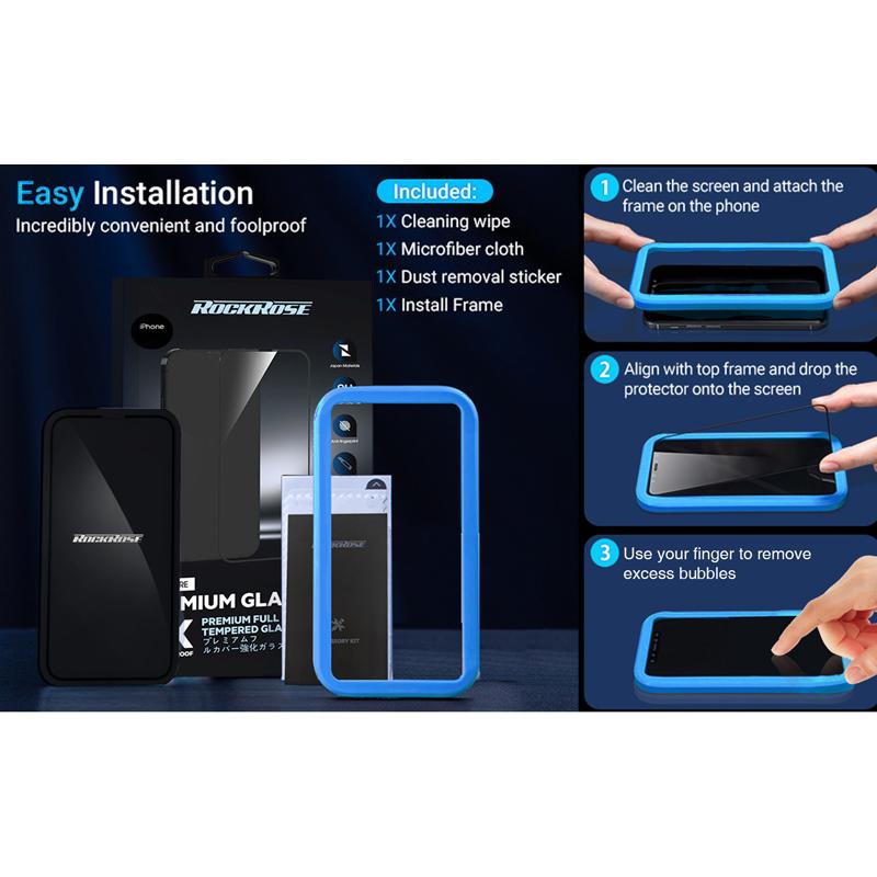 ROCKROSE tempered glass 2.5D Sapphire Full Cover για iPhone 13 & 13 Pro | eLabstore.gr ROCKROSE tempered glass 2.5D Sapphire Full Cover για iPhone 13 & 13 Pro | Αξεσουάρ κινητών | elabstore.gr