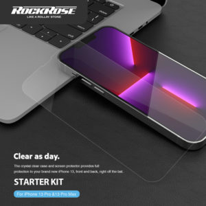 ROCKROSE kit φόρτισης & προστασίας Starter, iPhone 13 Pro Max, 20W & 15W | Αξεσουάρ κινητών | elabstore.gr
