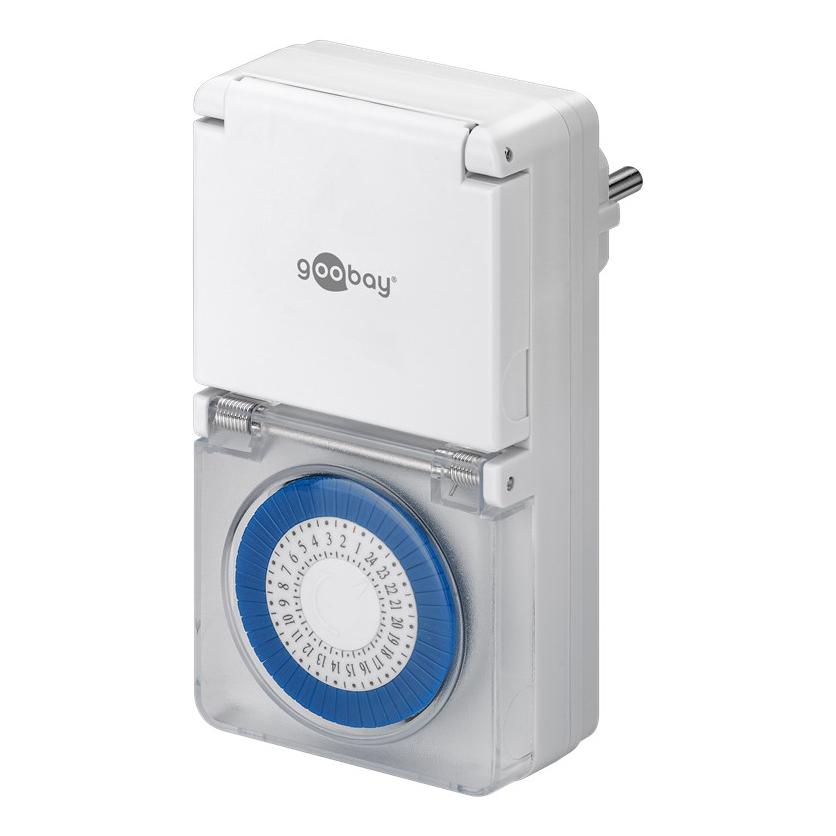 GOOBAY μηχανικός χρονοδιακόπτης ρεύματος 73289, IP44, 16A, λευκός | eLabstore.gr GOOBAY μηχανικός χρονοδιακόπτης ρεύματος 73289, IP44, 16A, λευκός | Τροφοδοσία Ρεύματος | elabstore.gr