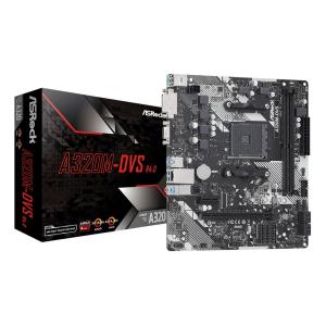 ASROCK μητρική A320M-DVS R4.0, 2x DDR4, AM4, USB 3.1, mATX | PC & Αναβάθμιση | elabstore.gr