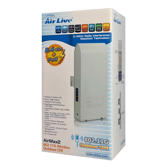 AIRLIVE wireless outdoor AP/Bridge/CPE AIRMAX2, 2.4GHz, PoE port | eLabstore.gr AIRLIVE wireless outdoor AP/Bridge/CPE AIRMAX2, 2.4GHz, PoE port | Δικτυακά | elabstore.gr