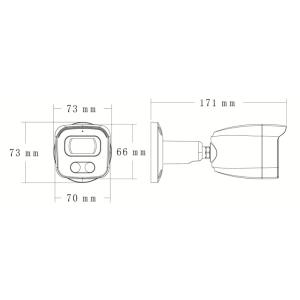 LONGSE IP κάμερα BMSAGC400WH, 2.8mm, 4MP, αδιάβροχη IP67, PoE | Κλειστό Κύκλωμα CCTV | elabstore.gr