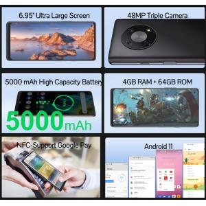 CUBOT smartphone Max 3, 6.95", 4/64GB, Octa core, Android 11, μαύρο | Mobile Συσκευές | elabstore.gr