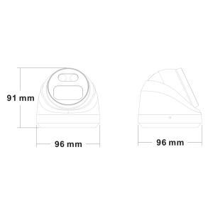 LONGSE IP κάμερα CMSBFG200, 2.8mm, 2MP, αδιάβροχη IP67, PoE | Κλειστό Κύκλωμα CCTV | elabstore.gr
