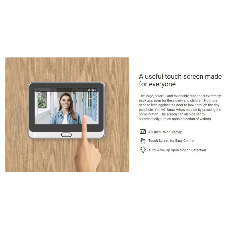 EZVIZ smart κουδούνι με κάμερα & οθόνη DP2, WiFi, 1080p, PIR, 4600mAh | eLabstore.gr EZVIZ smart κουδούνι με κάμερα & οθόνη DP2, WiFi, 1080p, PIR, 4600mAh | Οικιακές & Προσωπικές Συσκευές | elabstore.gr