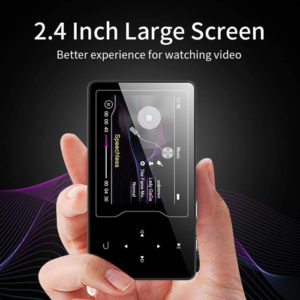 RUIZU MP3 player D08 με ηχείο, 2.4", 16GB, BT, ελληνικό μενού, μαύρο | Εικόνα & Ήχος | elabstore.gr