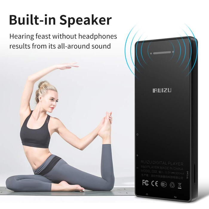 RUIZU MP3 player D22 με ηχείο, 1.8", 8GB, BT, ελληνικό μενού, μαύρο | eLabstore.gr RUIZU MP3 player D22 με ηχείο, 1.8", 8GB, BT, ελληνικό μενού, μαύρο | Εικόνα & Ήχος | elabstore.gr
