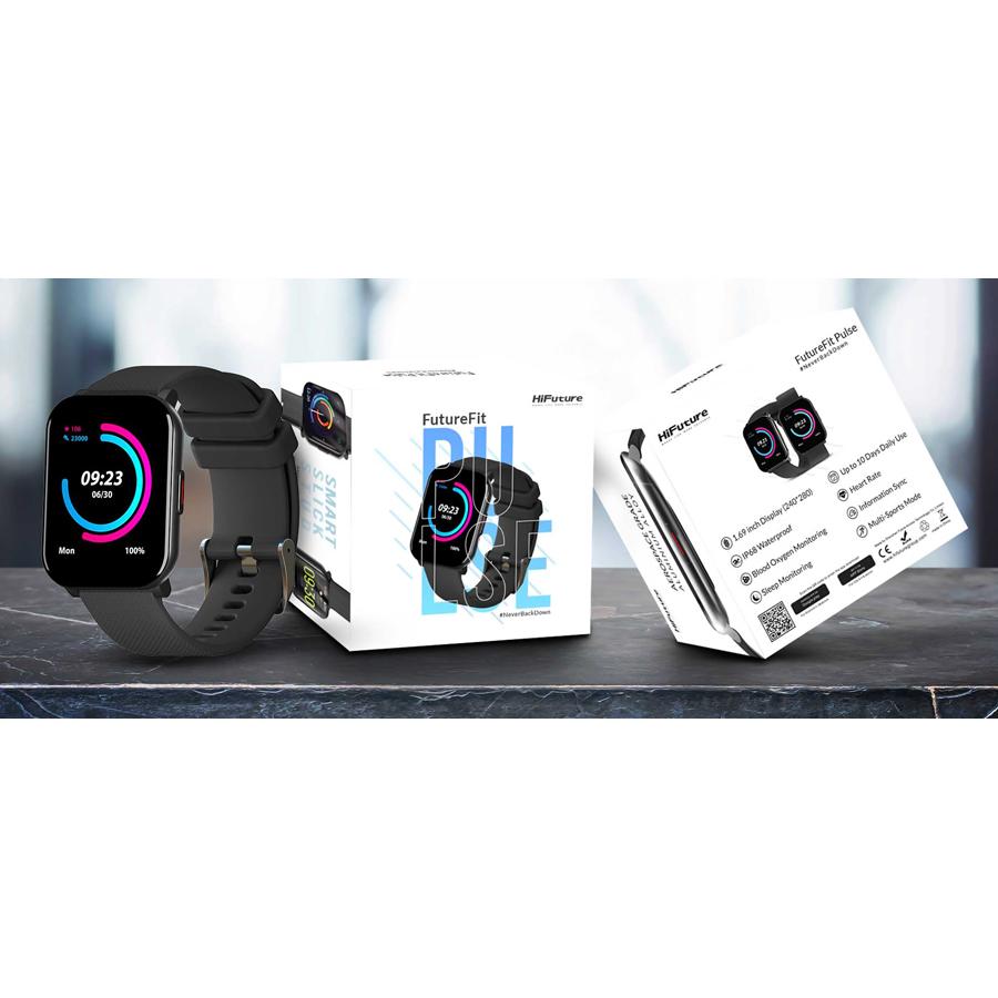 HIFUTURE smartwatch FutureFit Pulse, 1.69", IP68, heart rate, μαύρο | eLabstore.gr HIFUTURE smartwatch FutureFit Pulse, 1.69", IP68, heart rate, μαύρο | Mobile Συσκευές | elabstore.gr