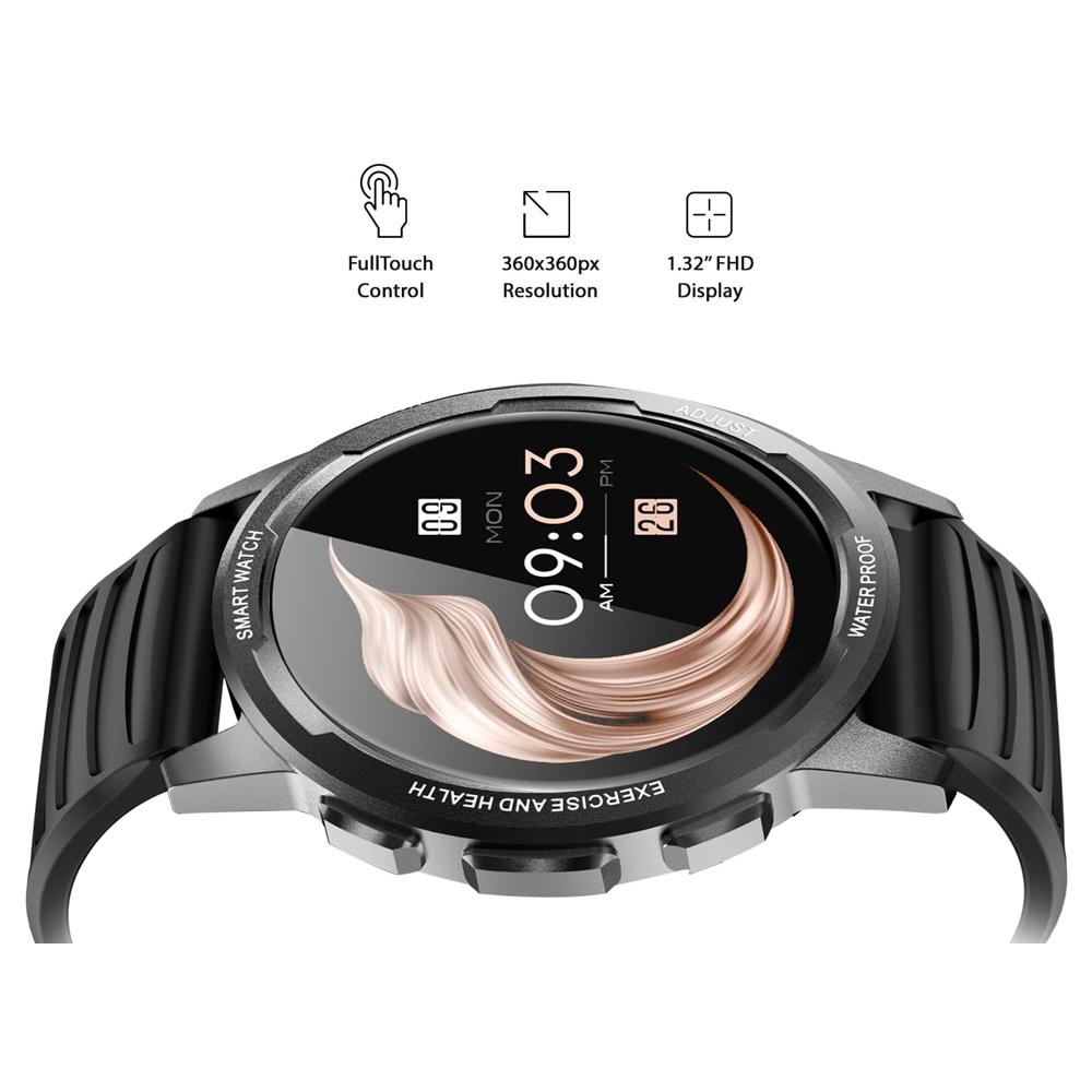 HIFUTURE smartwatch FutureGo Mix, 1.32", IP68, heart rate, μαύρο | eLabstore.gr HIFUTURE smartwatch FutureGo Mix, 1.32", IP68, heart rate, μαύρο | Mobile Συσκευές | elabstore.gr