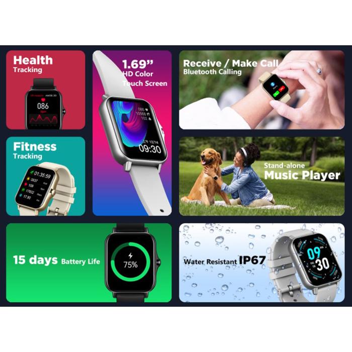 ZEBLAZE smartwatch GTS 2, 1.69", IP67, heart rate, ηχείο & mic, ασημί | eLabstore.gr ZEBLAZE smartwatch GTS 2, 1.69", IP67, heart rate, ηχείο & mic, ασημί | Mobile Συσκευές | elabstore.gr