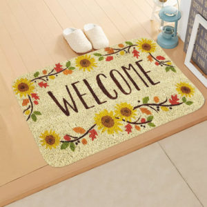 Πατάκι εισόδου welcome HUH-0067, αντιολισθητικό, 40 x 60cm, φλοράλ | Οικιακές & Προσωπικές Συσκευές | elabstore.gr