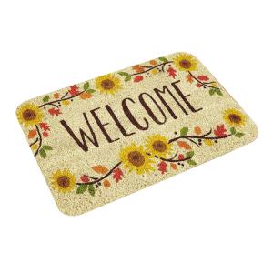 Πατάκι εισόδου welcome HUH-0067, αντιολισθητικό, 40 x 60cm, φλοράλ | Οικιακές & Προσωπικές Συσκευές | elabstore.gr