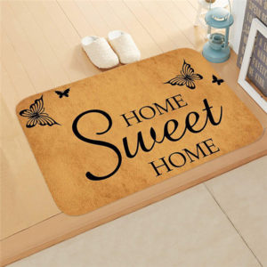Πατάκι εισόδου sweet home HUH-0070, αντιολισθητικό, 40 x 60cm, πορτοκαλί | Οικιακές & Προσωπικές Συσκευές | elabstore.gr
