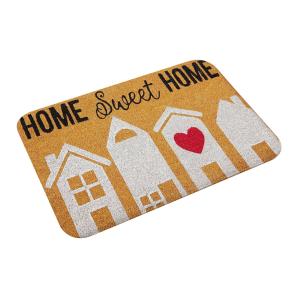 Πατάκι εισόδου sweet home HUH-0071, αντιολισθητικό, 40 x 60cm, πορτοκαλί | Οικιακές & Προσωπικές Συσκευές | elabstore.gr