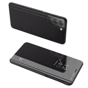 POWERTECH θήκη Clear view MOB-1705 για Samsung S21 5G, μαύρη | Αξεσουάρ κινητών | elabstore.gr