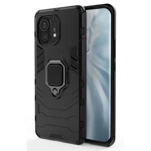 POWERTECH Θήκη Ring Armor MOB-1711 για Xiaomi Mi 11, μαύρη | Αξεσουάρ κινητών | elabstore.gr