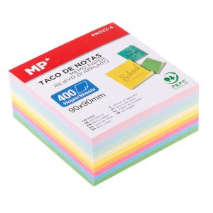 MP αυτοκόλλητα χαρτάκια σημειώσεων PN032-4, 90x90mm, 400τμχ, χρωματιστά | Αναλώσιμα - Είδη Γραφείου | elabstore.gr