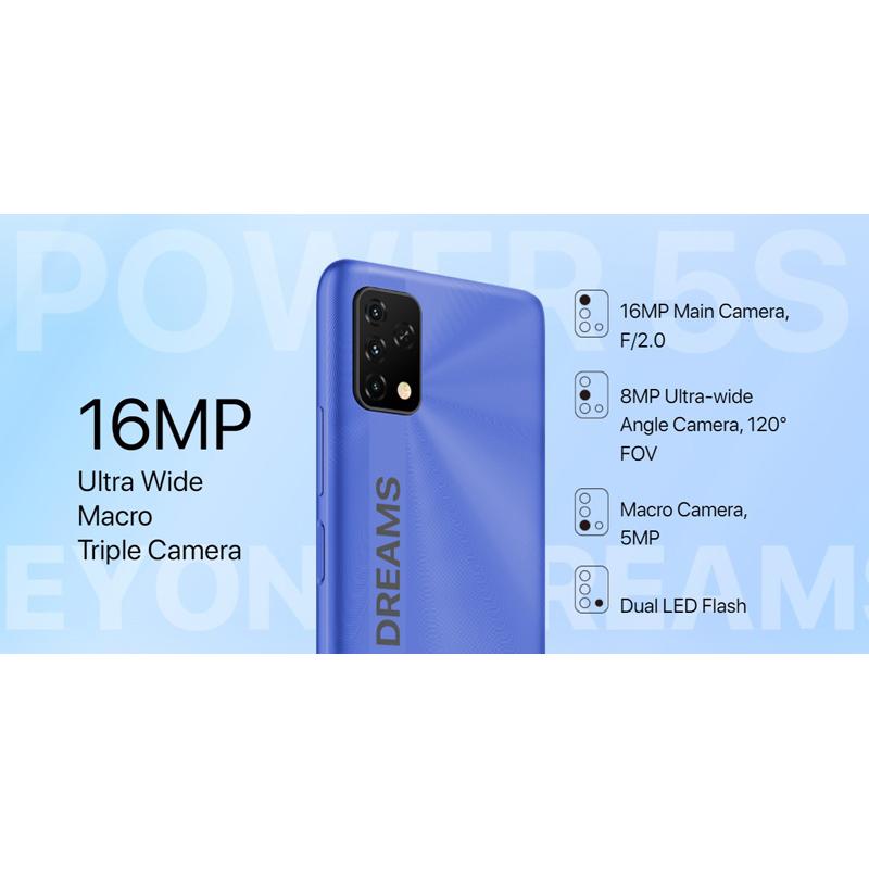 UMIDIGI smartphone Power 5S, 6.53", 4/64GB, Android 11, 6150mAh, μπλε | eLabstore.gr UMIDIGI smartphone Power 5S, 6.53", 4/64GB, Android 11, 6150mAh, μπλε | Mobile Συσκευές | elabstore.gr