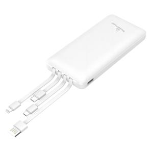 POWERTECH Power Bank PT-980 10000mAh, 4x Output, PD 20W & QC 18W, λευκό | Αξεσουάρ κινητών | elabstore.gr
