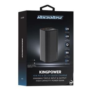 ROCKROSE power bank RRPB21, 20000mAh, 2x USB & USB Type-C, 52.5W, γκρι | eLabstore.gr ROCKROSE power bank RRPB21, 20000mAh, 2x USB & USB Type-C, 52.5W, γκρι | Αξεσουάρ κινητών | elabstore.gr