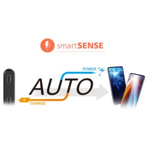 SILICON POWER power bank QP70, 10000mAh, USB & USB Type-C, 18W, γκρι | eLabstore.gr
