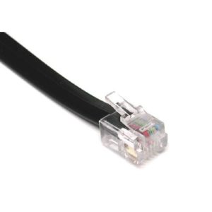 Goobay καλώδιο τηλέφωνου 6P4C σε μαύρο χρώμα - 10M |  | elabstore.gr