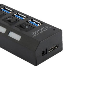 USB 3.0 HUB 7-Port Hi-Speed w/Switches & Blue LED Desing KO283 | eLabstore.gr USB 3.0 HUB 7-Port Hi-Speed w/Switches & Blue LED Desing KO283 | Περιφερειακά | elabstore.gr