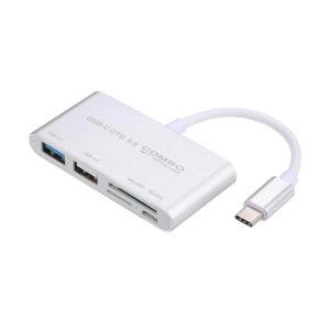 Adaptor OTG USB Type-C σε 1xUSB 3.0, 1xUSB 2.0 και Card Reader MicroSD/SDHC w/Micro USB Combo C284 | Περιφερειακά | elabstore.gr