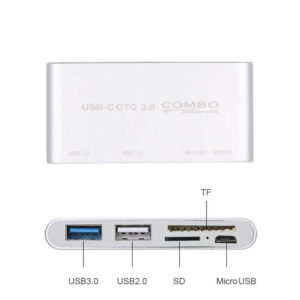 Adaptor OTG USB Type-C σε 1xUSB 3.0, 1xUSB 2.0 και Card Reader MicroSD/SDHC w/Micro USB Combo C284 | Περιφερειακά | elabstore.gr