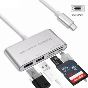 Adaptor OTG USB Type-C σε 1xUSB 3.0, 1xUSB 2.0 και Card Reader MicroSD/SDHC w/Micro USB Combo C284 | Περιφερειακά | elabstore.gr