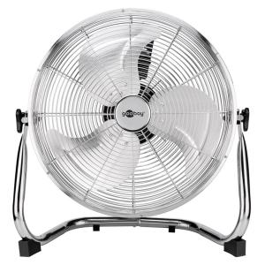 GOOBAY ανεμιστήρας δαπέδου 39510, 16", 3 επίπεδα ταχύτητας, 90W, ασημί | Οικιακές & Προσωπικές Συσκευές | elabstore.gr