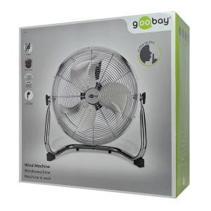 GOOBAY ανεμιστήρας δαπέδου 39510, 16", 3 επίπεδα ταχύτητας, 90W, ασημί | Οικιακές & Προσωπικές Συσκευές | elabstore.gr