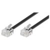 Goobay καλώδιο τηλέφωνου 6P4C σε μαύρο χρώμα - 15M |  | elabstore.gr
