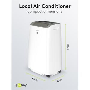 GOOBAY φορητό κλιματιστικό 59513, ψύξης, 9000 BTU, 2600W, λευκό | eLabstore.gr