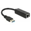 DELOCK αντάπτορας USB 3.0 σε RJ45 62616, 1000Mbps, μαύρος | Δικτυακά | elabstore.gr
