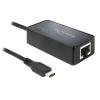 DELOCK Adapter USB 3.1 Type-C σε Gigabit LAN, Black | Δικτυακά | elabstore.gr