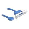 DELOCK κάρτα επέκτασης USB 19 pin σε 2x USB 3.0 82976, low profile | PC & Αναβάθμιση | elabstore.gr