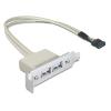 DELOCK κάρτα επέκτασης USB 9 pin σε 2x USB 2.0 83119, low profile | PC & Αναβάθμιση | elabstore.gr