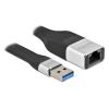 DELOCK καλώδιο USB σε RJ45 86937, 10/100/1000 Mbps, 13cm, μαύρο | Δικτυακά | elabstore.gr